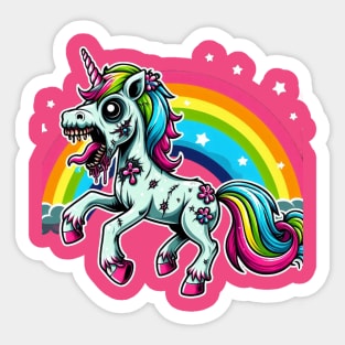 zombie unicorn Sticker